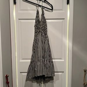 Black and white halter
